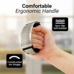 nonslip soft rubber handle Garlic Press